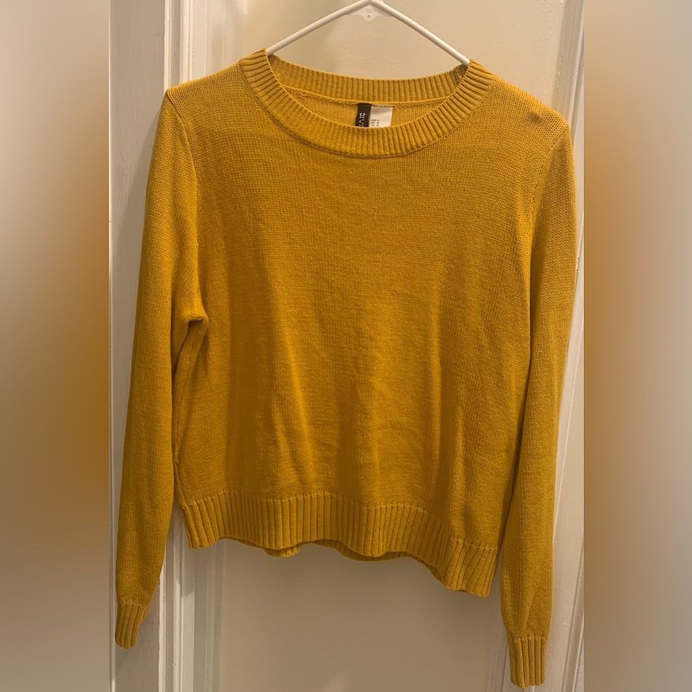 Divided H&M Mustard Yellow Knit Sweater